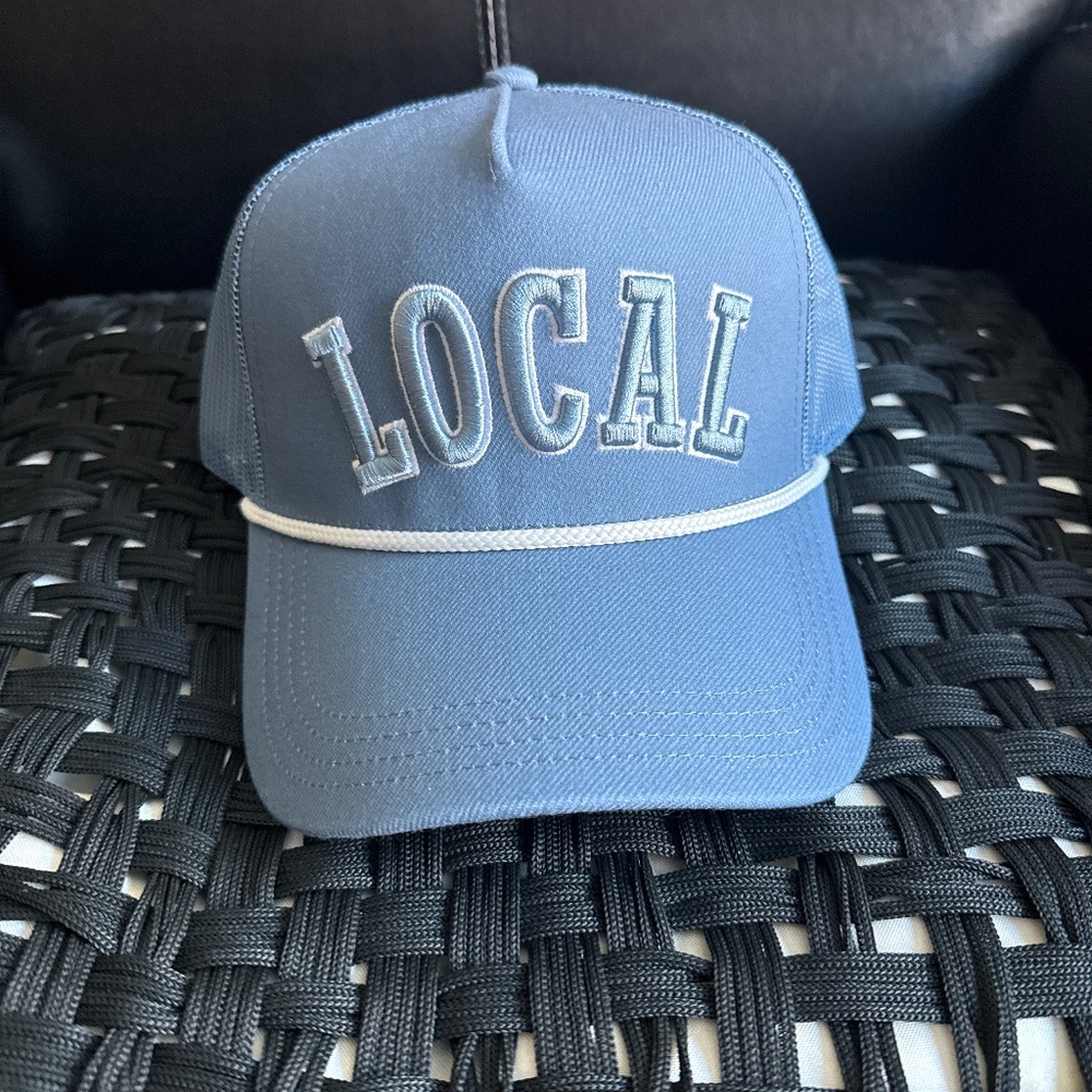 Local SnapBack Brand New Condition clean sky blue with white